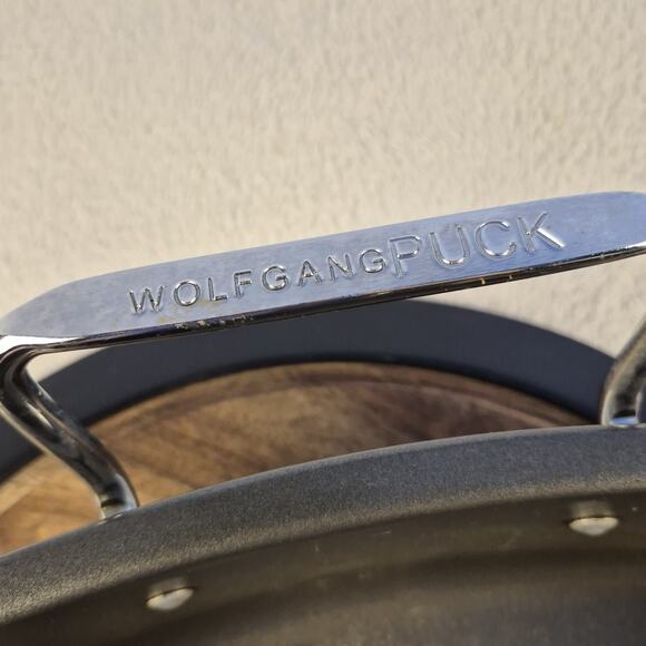 Wolfgang Puck 16" Turkey Roaster Roasting Grey Non-Stick Pan 16 x12 - Picture 9 of 10